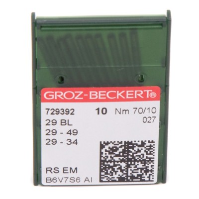 Иглы GROZ-BECKERT BLx29 №70/10 (уп.10шт.) (0)