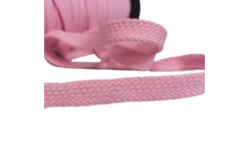 шнур для одежды плоский 15мм, 100хб, цв розовый/130 (катушка 50м) bombacio купить по цене 13.5 руб для домашнего шитья - в интернет-магазине Веллтекс | Челябинск
