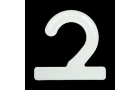 вешалка-крючок для ткани 70мм цв белый (уп 250шт) вк-70 арт 01 купить по цене 3.1 руб - в интернет-магазине Веллтекс | Челябинск
